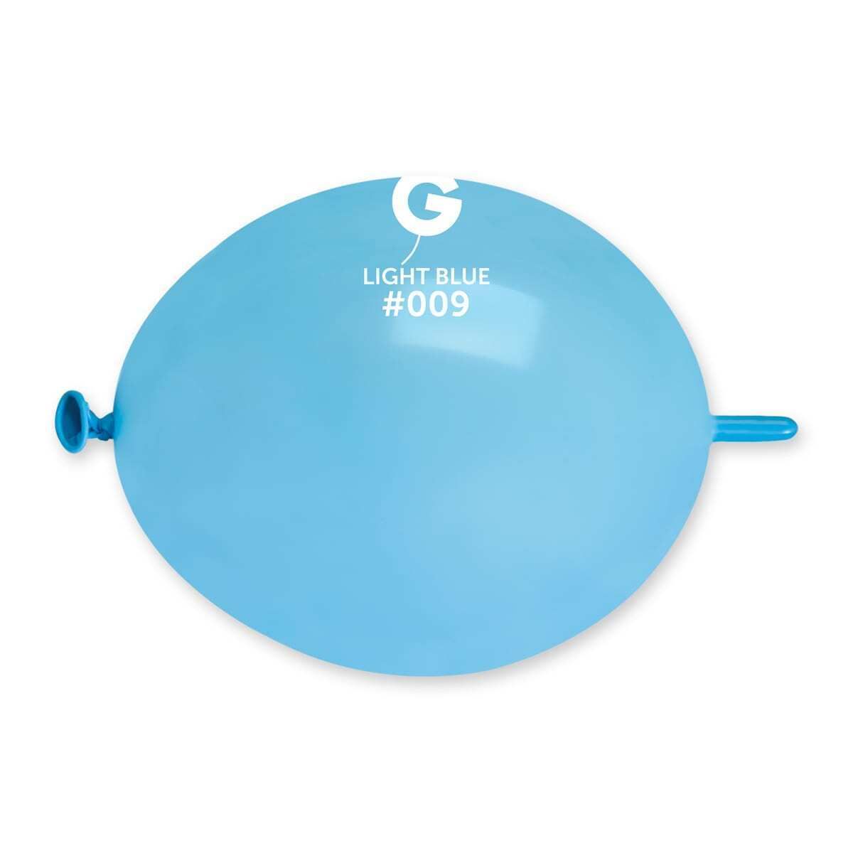 Gemar Standard Light Blue Latex Balloons #009 6in - 100 pieces