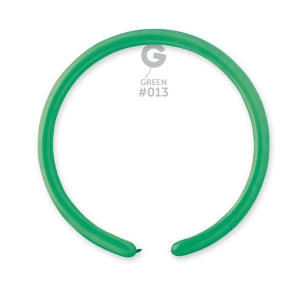 Gemar Standard Green Latex Balloons #013 1in - 50 pieces