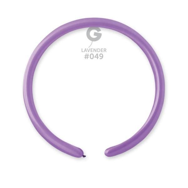 Gemar Standard Lavender Latex Balloons #049 1in - 50 pieces