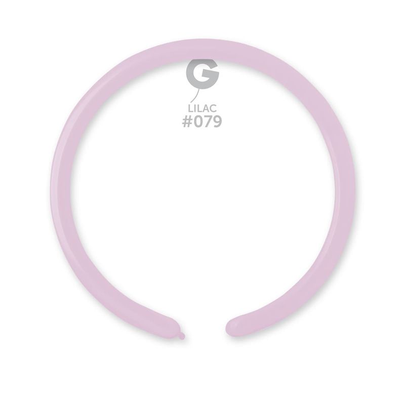 Gemar Standard Lilac Latex Balloons #079 1in - 50 pieces
