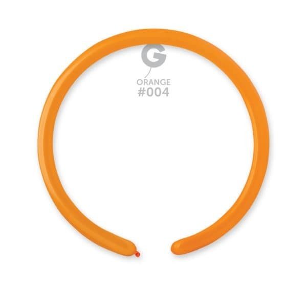Gemar Standard Orange Latex Balloons #004 1in - 50 pieces