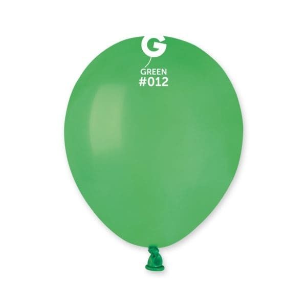 Gemar Standard Green Latex Balloons #012 5in - 100 pieces