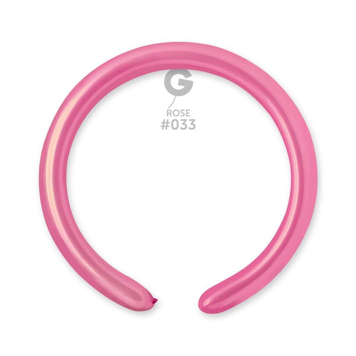 Gemar Metal Rose Latex Balloons #033 2in - 50 pieces