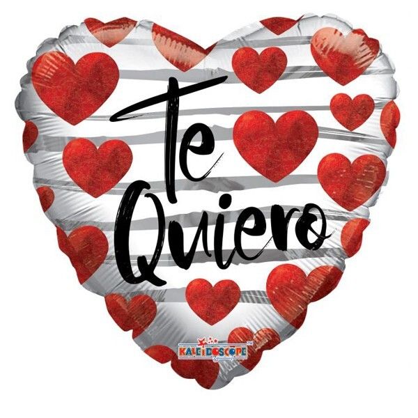 Foil Balloon Heart Te Quiero Floating  18in