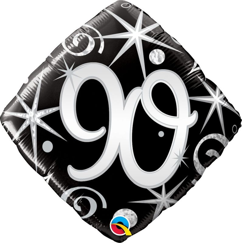 Foil Balloon Elegant Sparkles & Swirls Diamond 18in