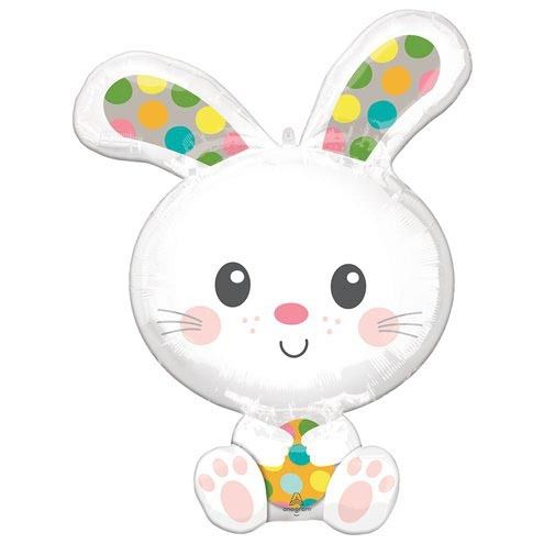 Foil Balloon Spotted Bunny 29in