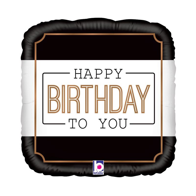 Foil Balloon Classic Birthday 18in