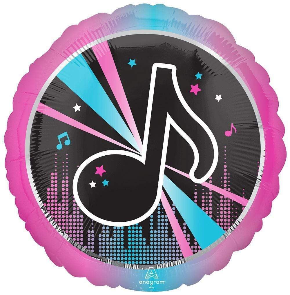 Foil Balloon Music Note Internet Famous TikTok 28in