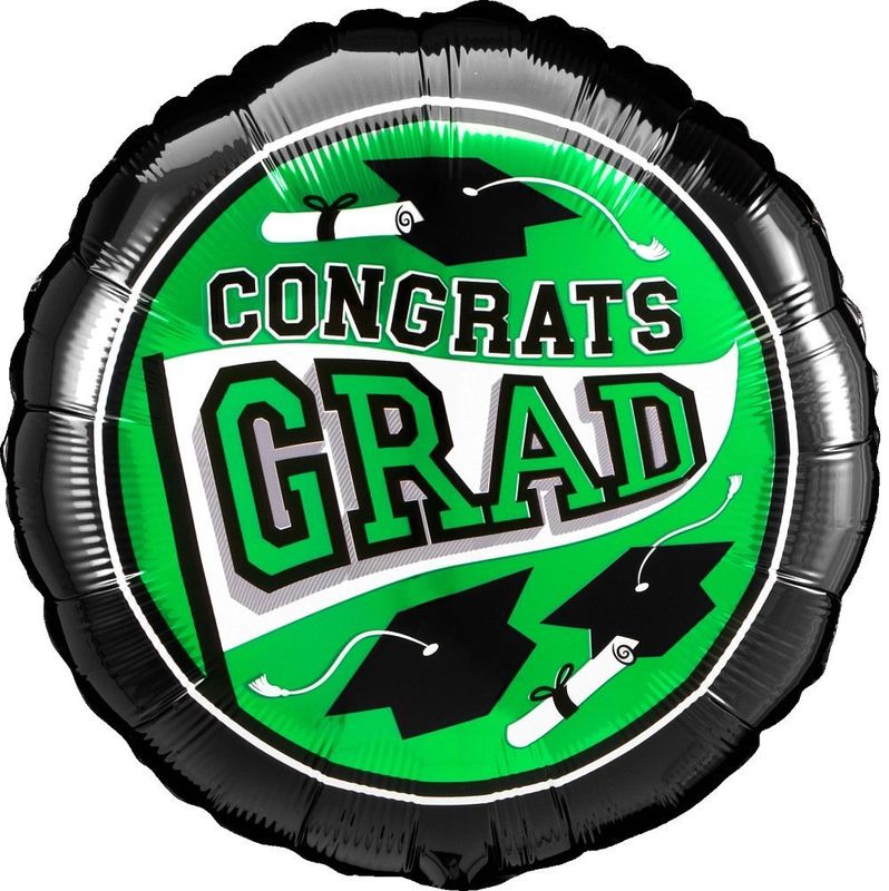 Foil Balloon Round Green School Colors Be True To Your School Hx 18in