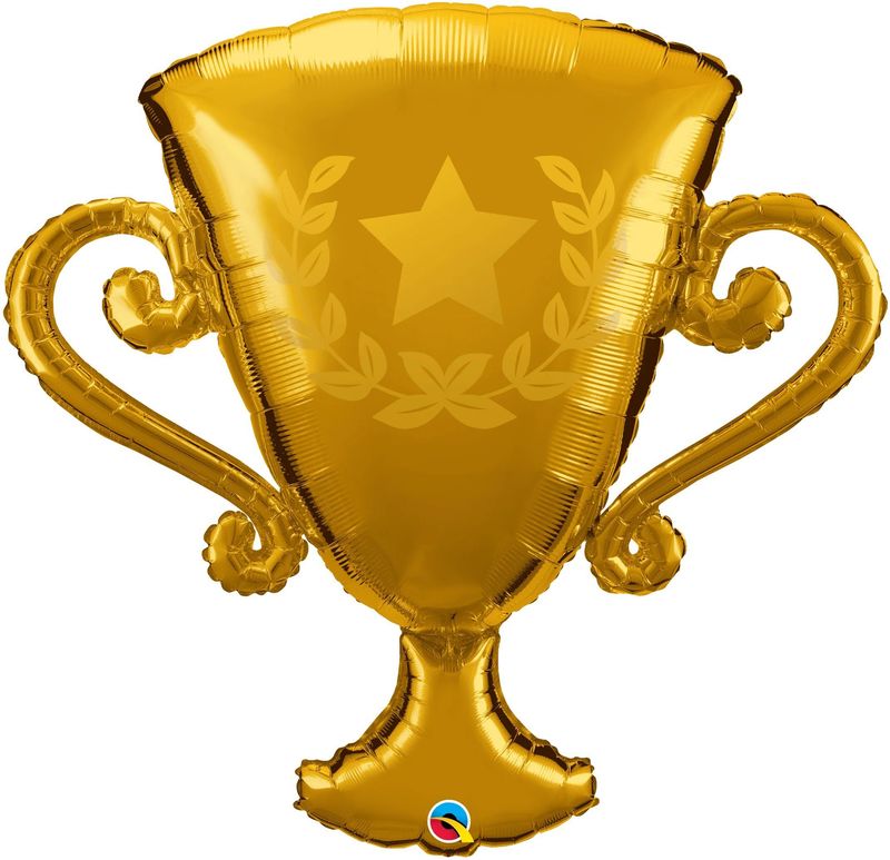 Foil Balloon Golden Trophy 39in
