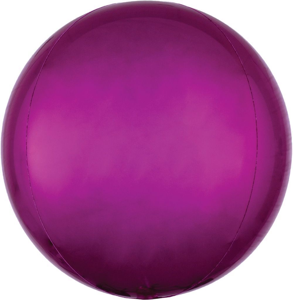 Foil Balloon Orbz Bright Pink 15in