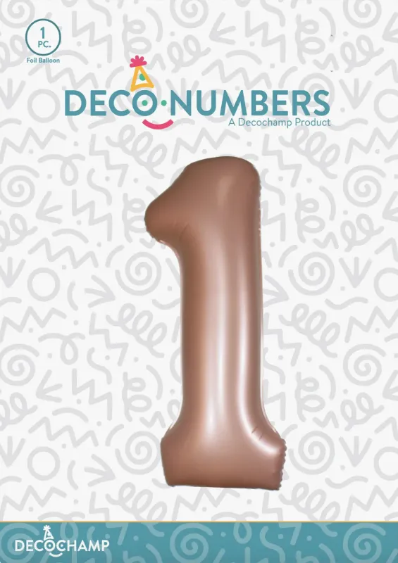 DecoNumber 1 Dusty Rose 34in