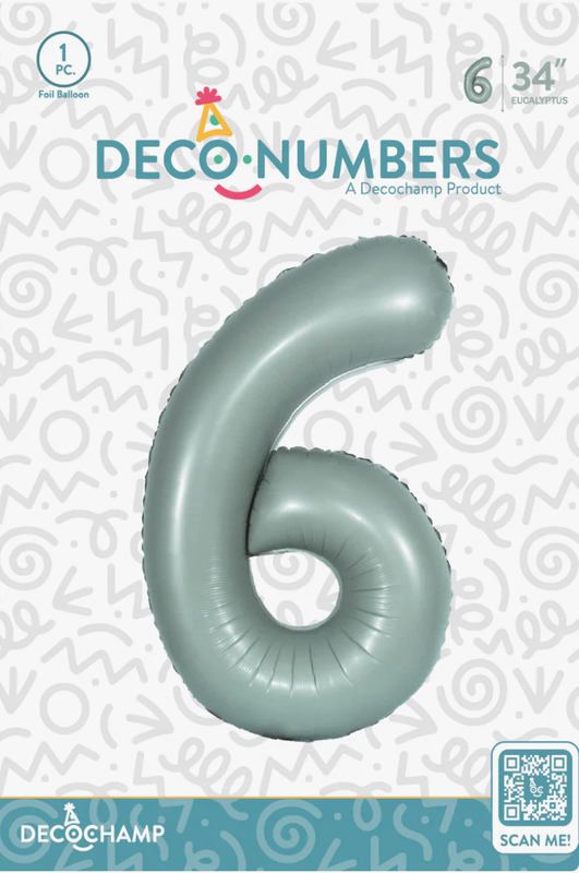 DecoNumber 6 Eucaliptus 34in