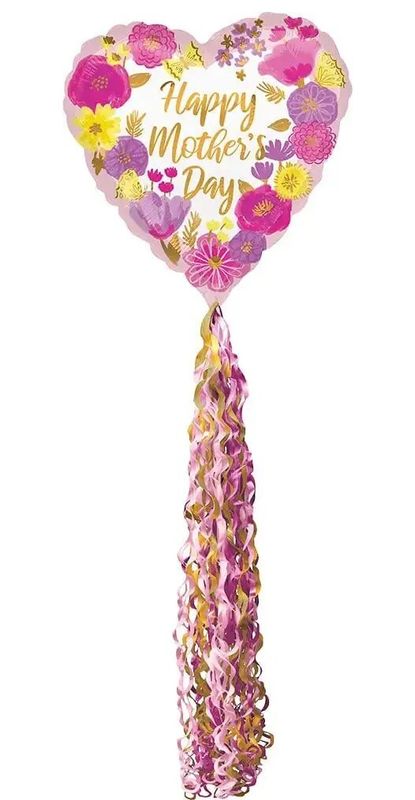 Foil Balloon Air walker Happy Mother's Day Pom Pom 84in