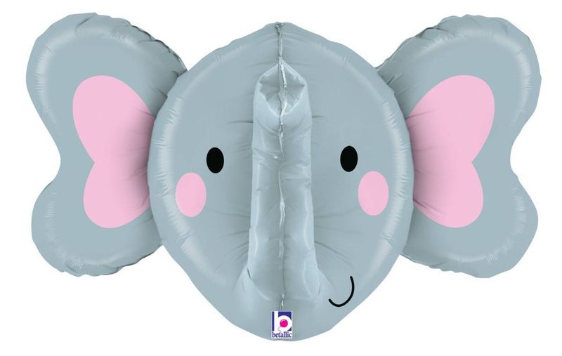 Foil Balloon Dimensionals Elephant Multi-Sided Shape 34in