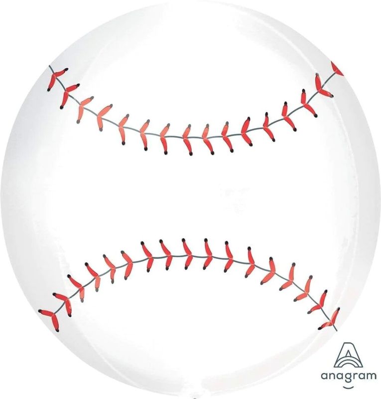 Foil Balloon Orbz Baseball 15in