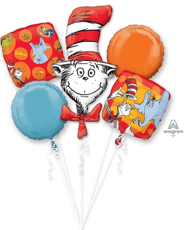 Foil Balloon Bouquet Dr. Seuss