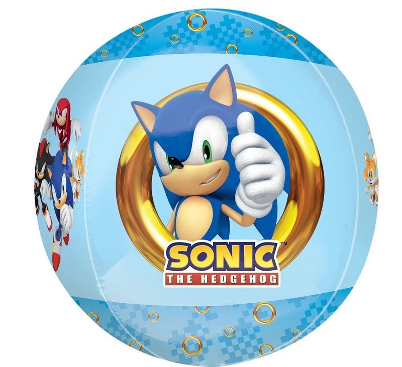 Foil Balloon Orbz Sonic The Hedgehog 2 Orbz 15in