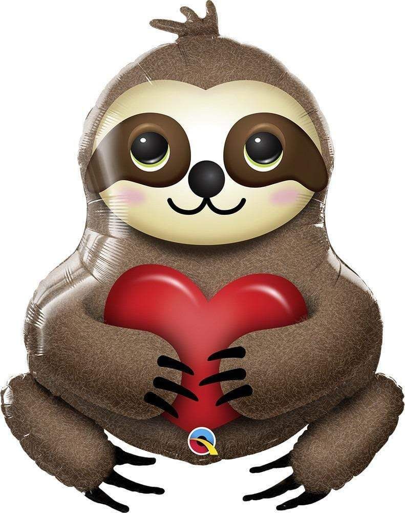 Foil Balloon Adorable Sloth Packaged 39in