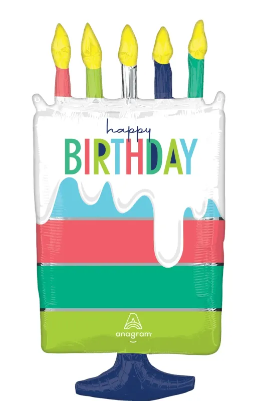 Foil Balloon Modern Birthday 30in