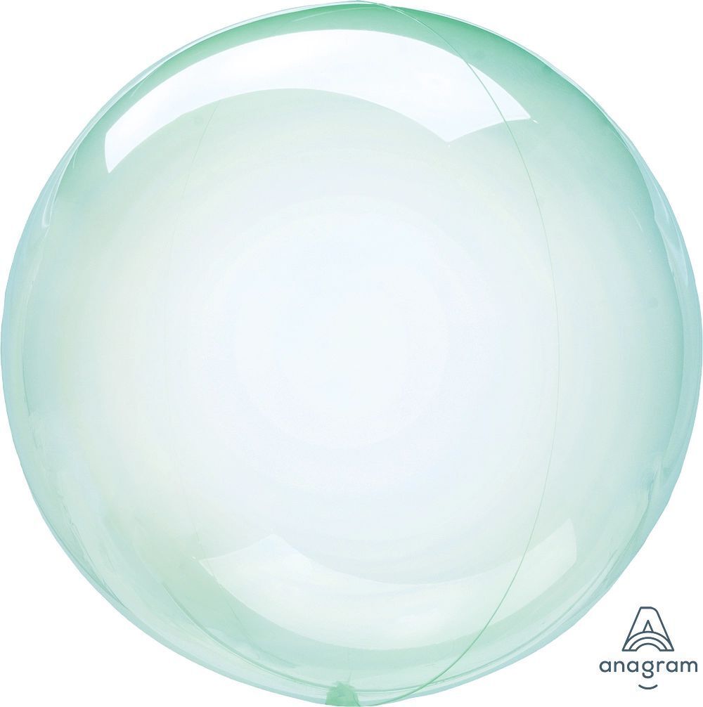 Foil Balloon Bubble Crystal Clearz Petite Green 10in