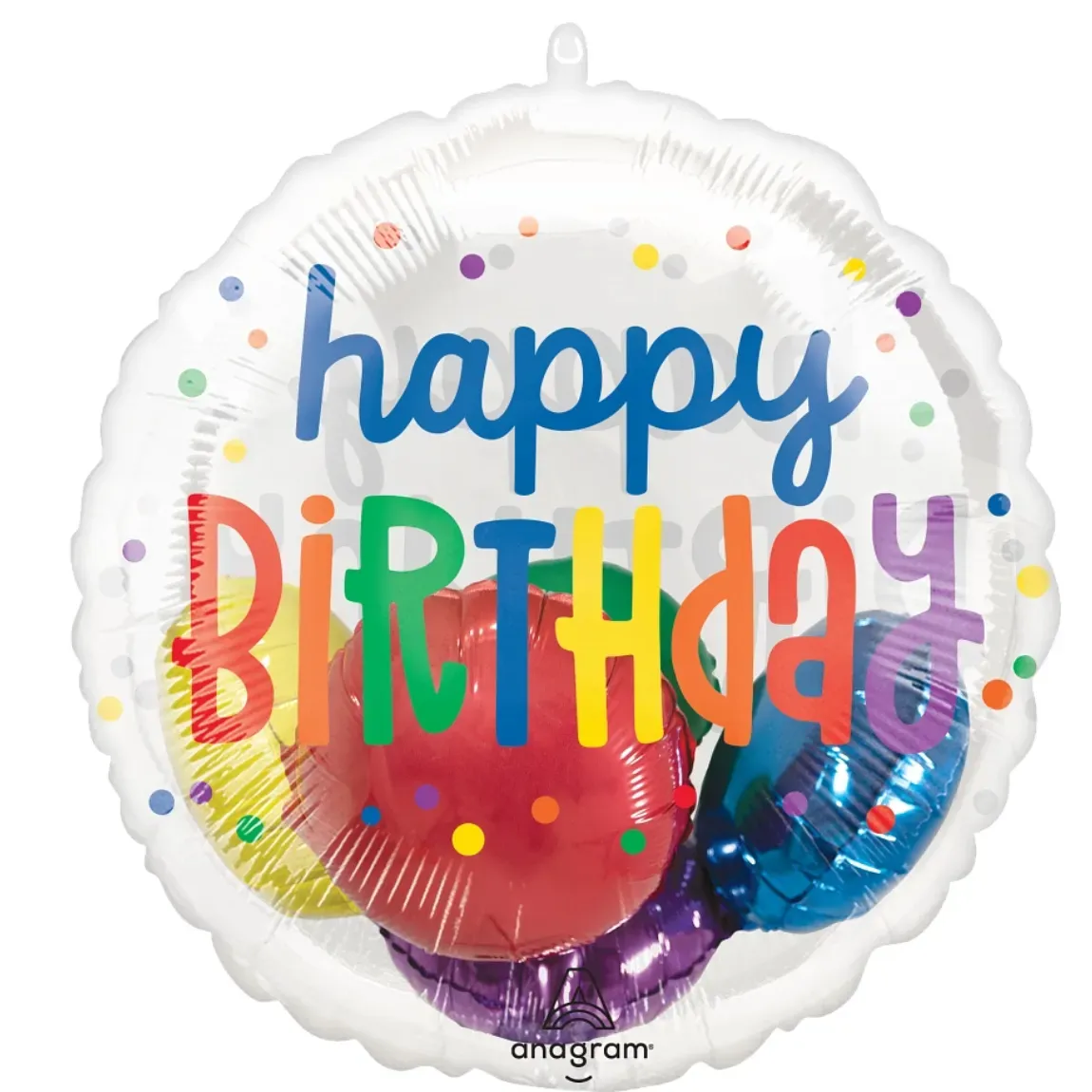 Foil Balloon Insiders Rainbow Happy Birthday 20in