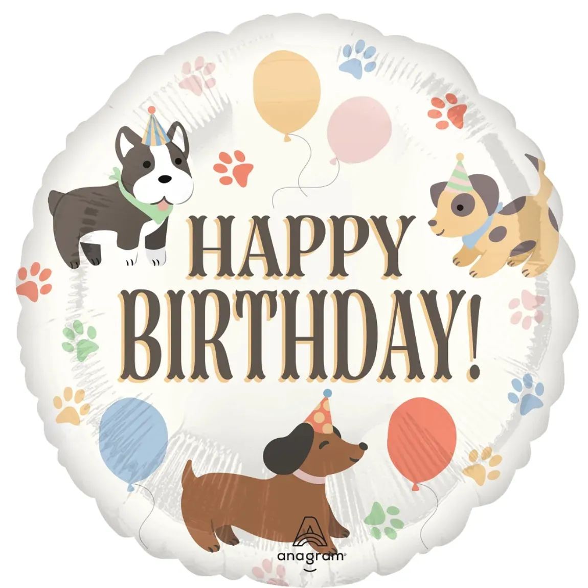 Foil Balloon Pawsome Party 18in