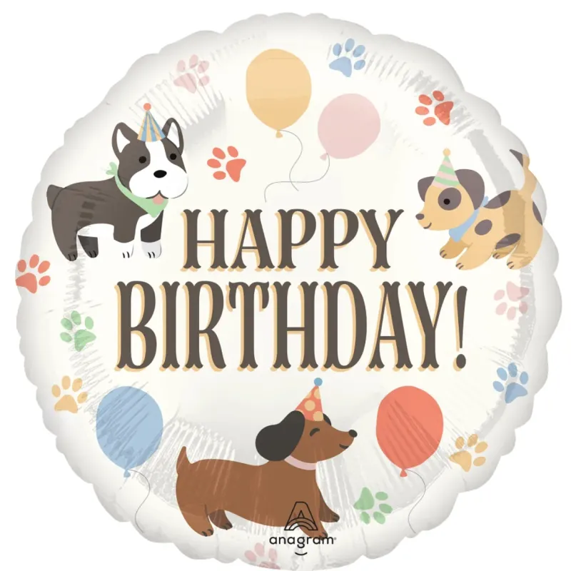 Foil Balloon Pawsome Party 18in