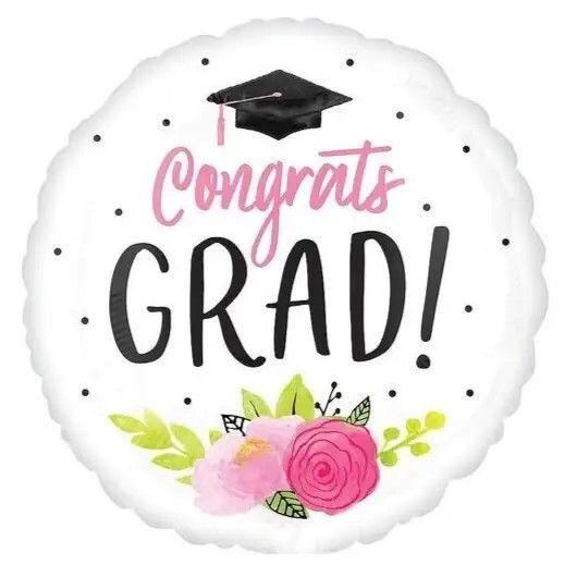 Foil Balloon Girl Grad 28in