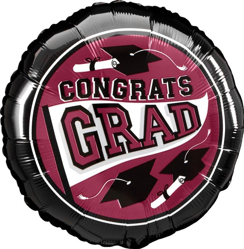 Foil Balloon Round Berry School Colors Be True To Your School Hx 18in