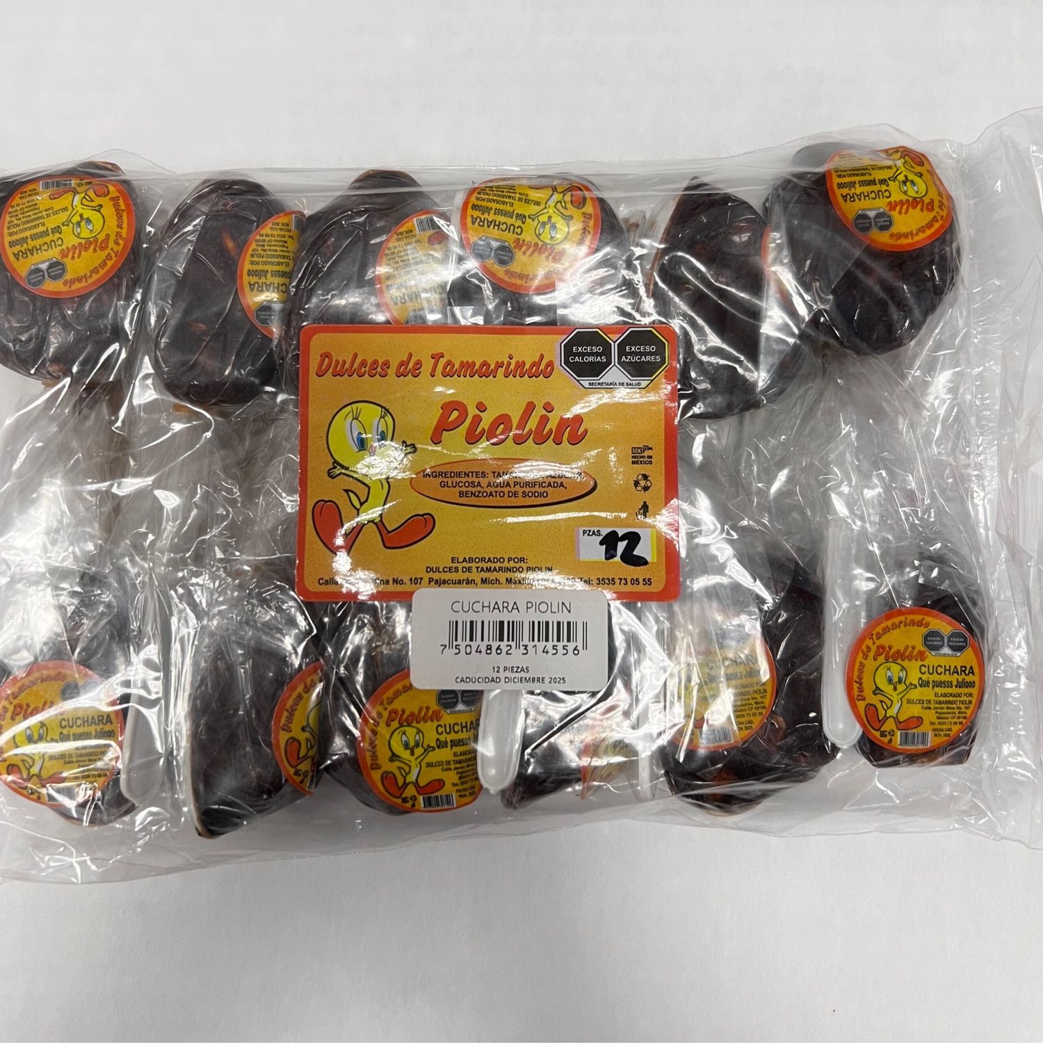 Cuchara Tamarindo Piolin Mexican Candy