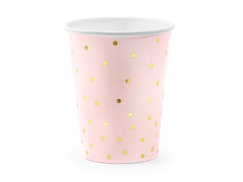 Light Pink Polka Dot Cups