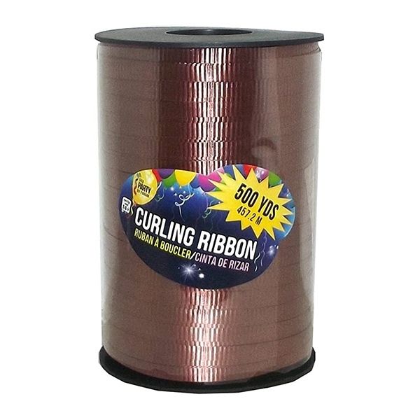 Brown Curling Ribbon