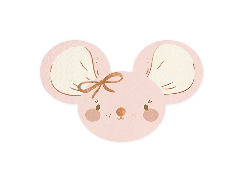 Mouse Napkins Light Pink