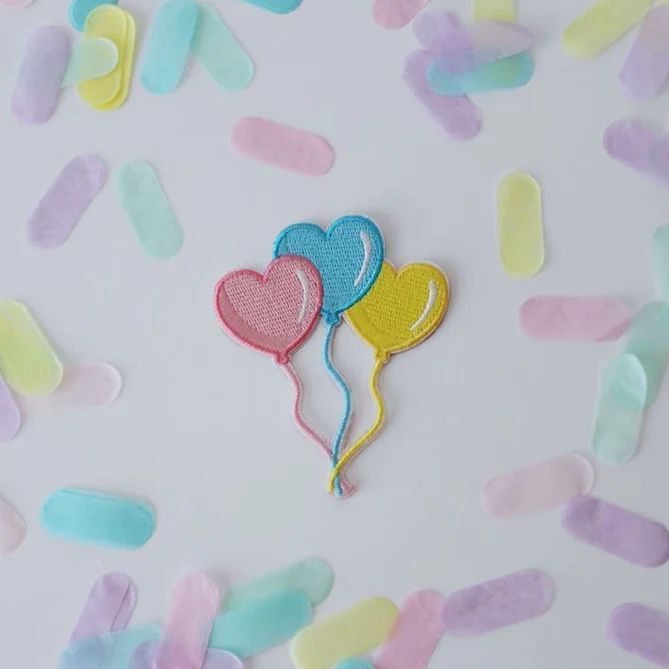 Heart Balloon Trio Patch