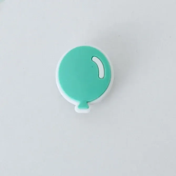 Aqua Balloon Shoe Charm
