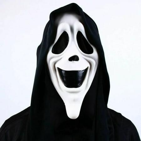 Scary Movie Smiley Ghost Face Mask Adult Costume Accessory One Size New