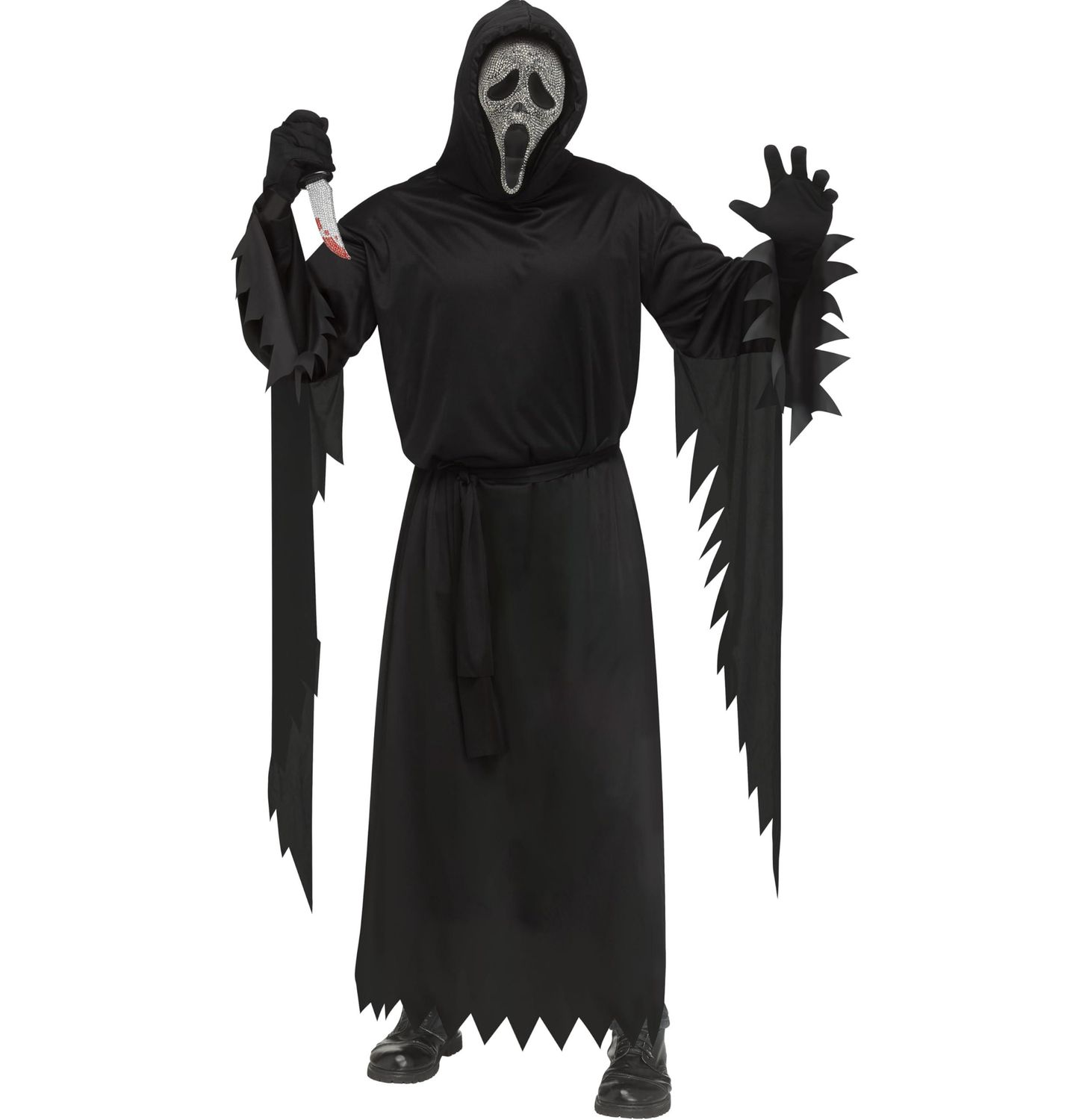 Fun World Mens ' Ghost Face Bling Costume, One Size Regular