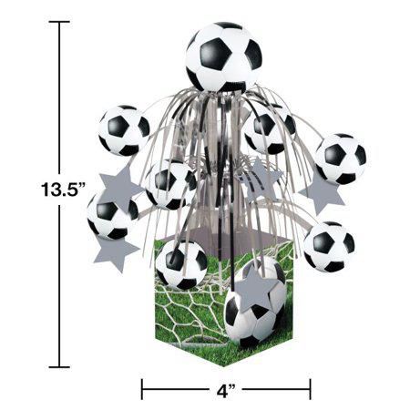 Sports Fanatic Mini Cascade Centerpiece with Base Soccer