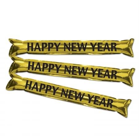 22 Some Noise Party Sticks Black/Gold 8/Pack 80161-BkgD