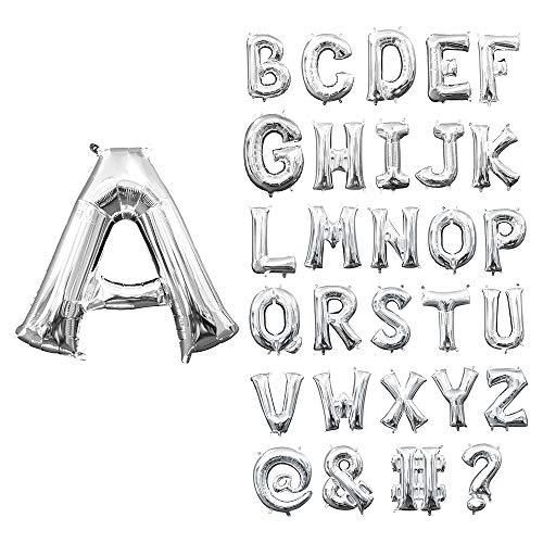 Anagram 78461 16 in. Letter D Silver Supershape Foil Balloon