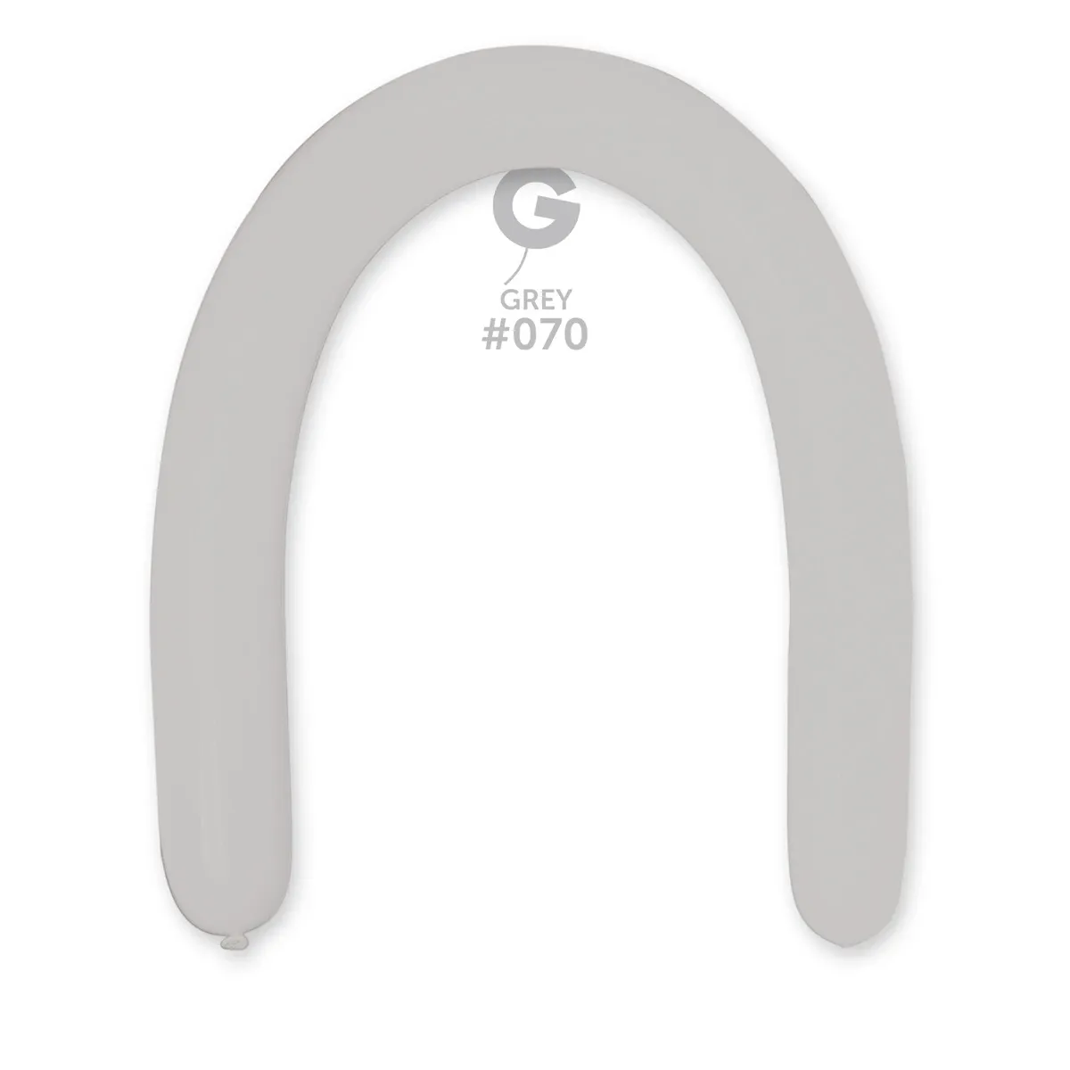 Gemar Standard Grey Latex Balloons #070 3in - 50 pieces