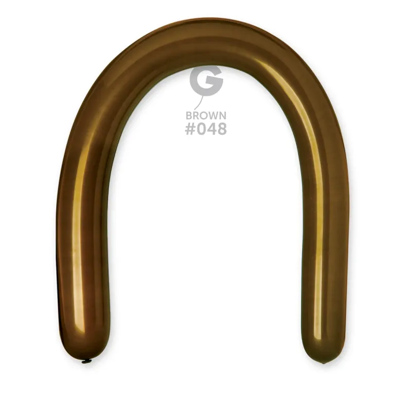 Gemar Standard Brown Latex Balloons #048 3in - 50 pieces