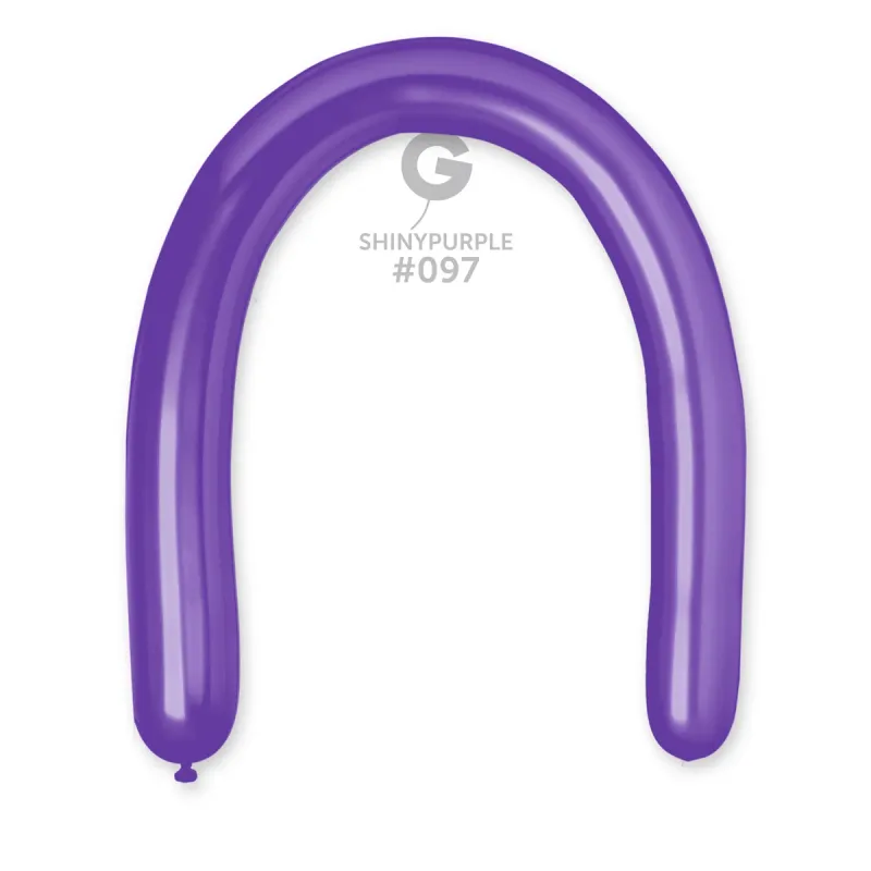 DB6 Gemar Shiny Purple Latex Balloons #097 3in - 25 pieces