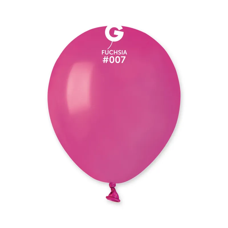 Gemar Standard Fuchsia Latex Balloons #007 5in - 100 pieces