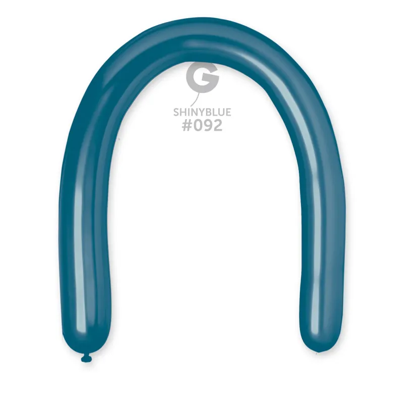 DB6 Gemar Shiny Blue Latex Balloons #092 3in - 25 pieces