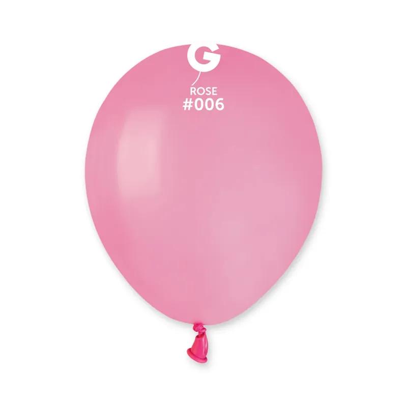 Gemar Standard Rose Latex Balloons #006 5in - 100 pieces