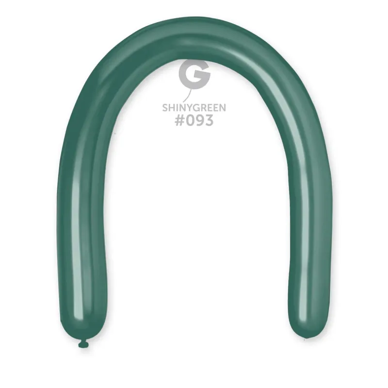 DB6 Gemar Shiny Green Latex Balloons #093 3in - 25 pieces