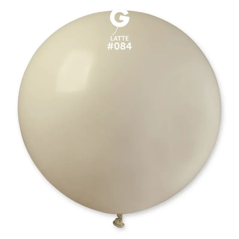 G30 Gemar Standard Latte Latex Balloon #084 31in - 1 piece