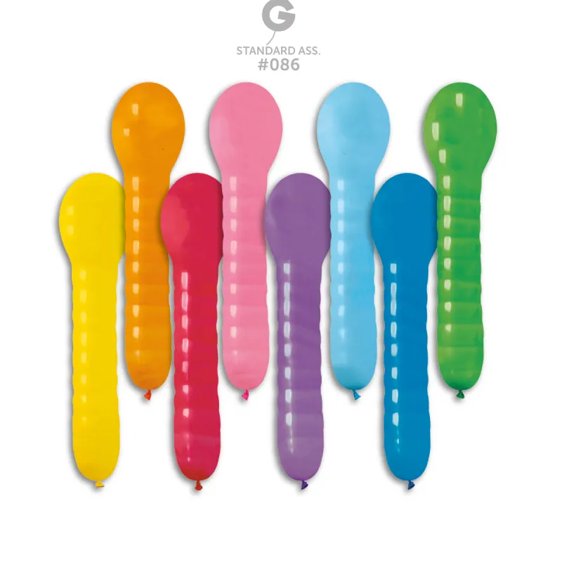 Gemar Standard Ass. Latex Balloons #086 39in - 25 pieces